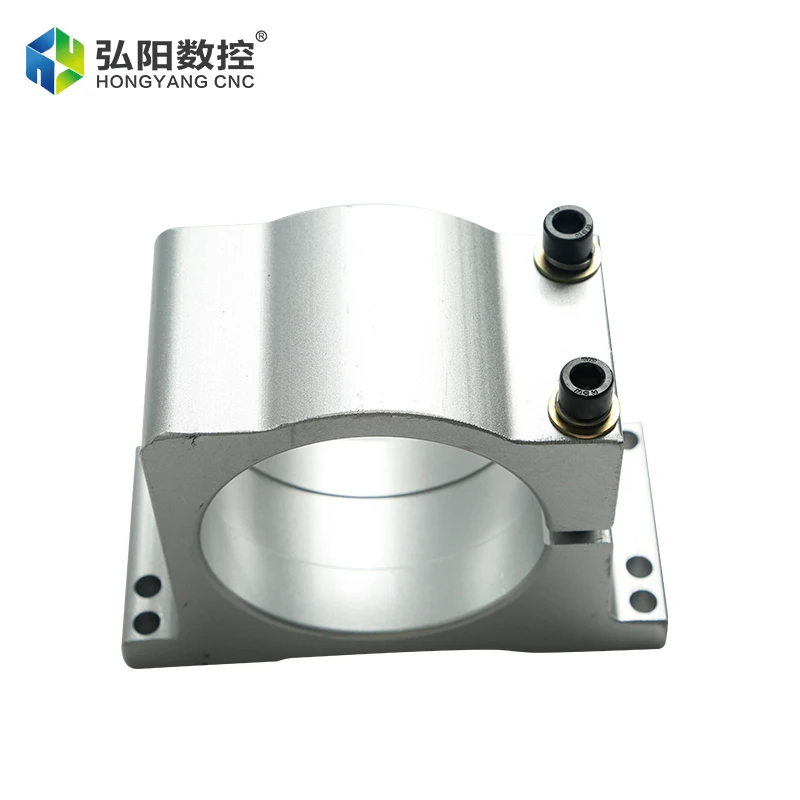 1 Spindle Motor Bracket 80/85/100mm Engraving Machine Spindle Motor Fixing Seat Clamp Aluminum Profile Bracket With 2 Screws