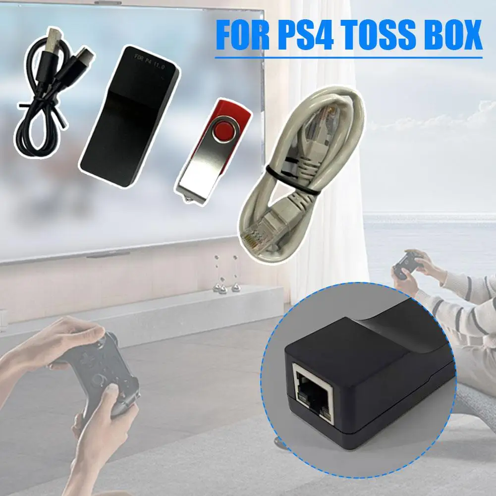 Usb Dongle Usb Adapter For Ps4 9.0/11.0 Dual System Tosser With Ethernet Type-c Cable D2p3