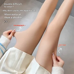 Autumn and Winter New Water Light Pants Bare Legs Goddess Stockings Nude Single-Layer Bare Legs Pantyhose Female Bottoming Pants