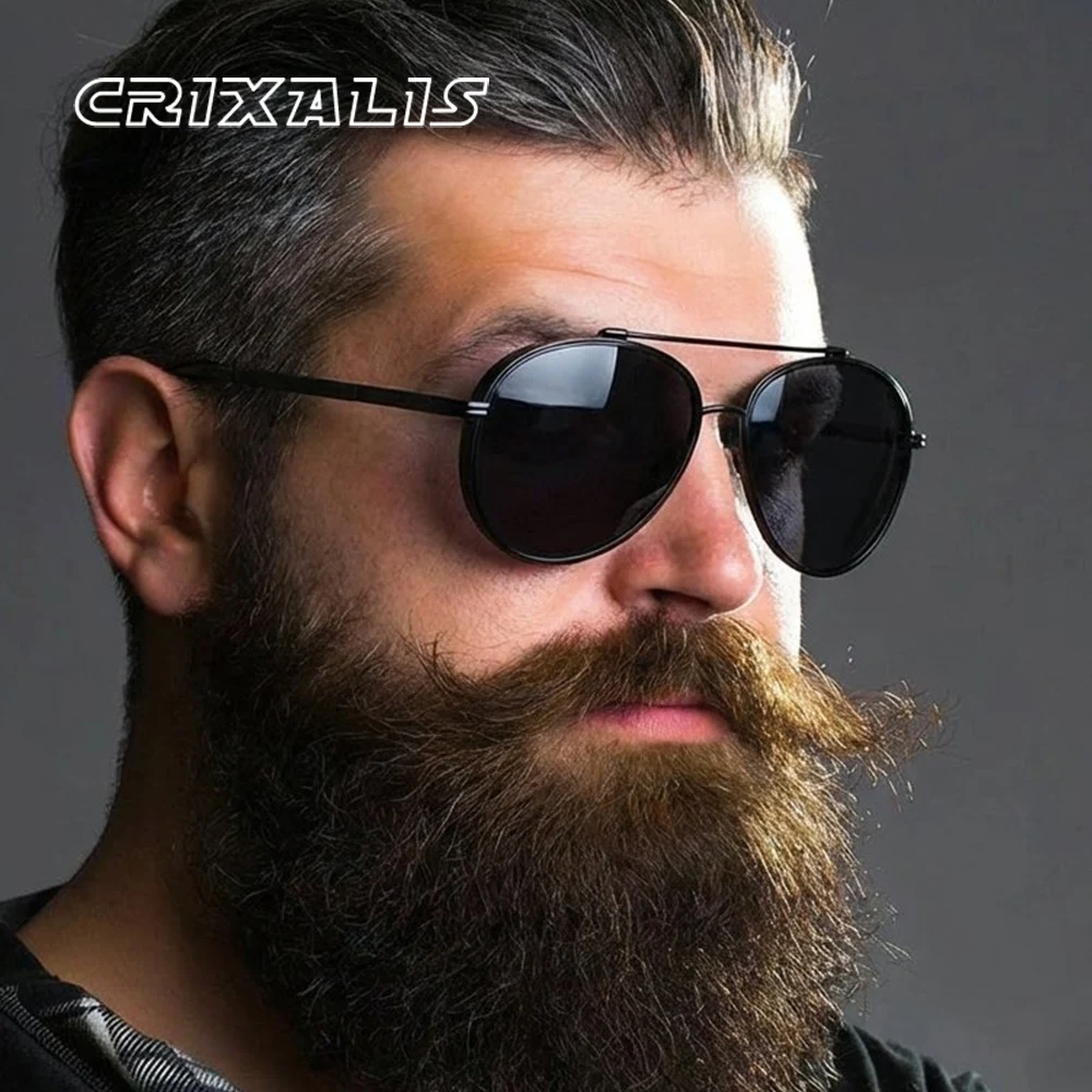 CRIXALIS Retro Pilot Polarisierte Sonnenbrille Männer Frauen Klassische Vintage Mode Und Trendige Sonnenbrille Für Golf Fahren UV400