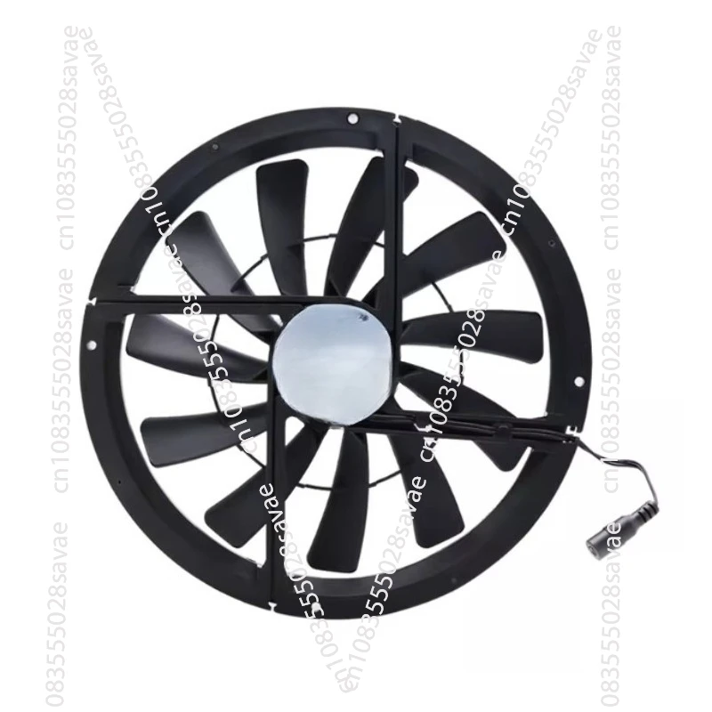 25Cm Large Air Volume 12V  Plant Furniture Cabin Self-driving Tour  Ventilation Exhaust Cooling Fan 25030
