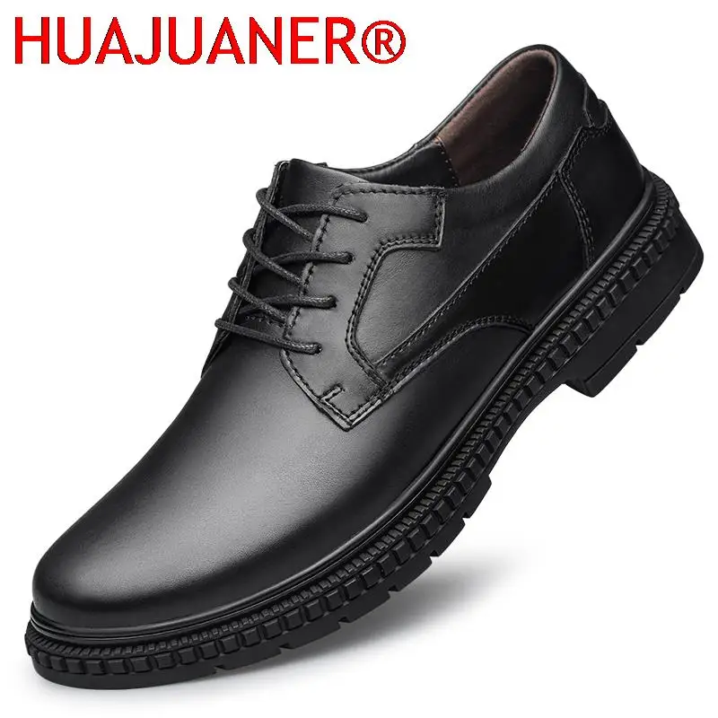 

British Style Upscale Formal Prom Evening Long Elegantes Social Soft Men's Shoes Genuine Casual Leather Oxford Shoes for Man