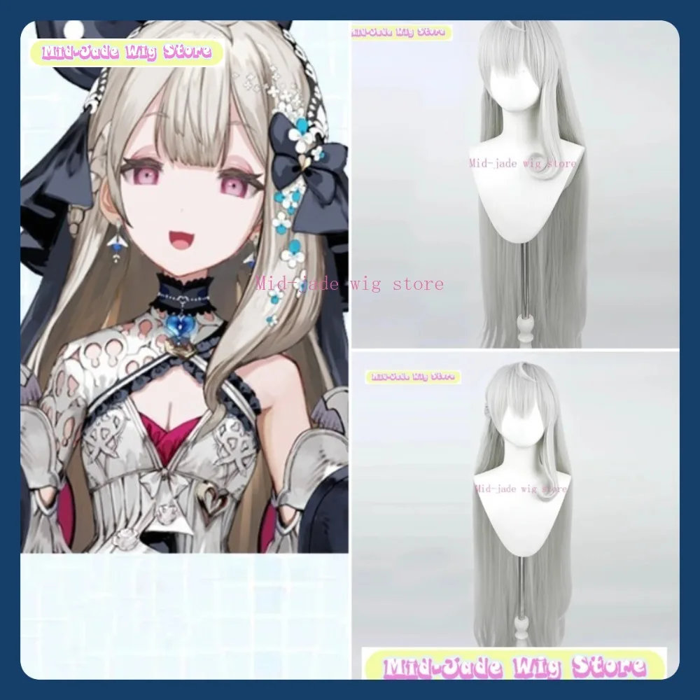 

Mid-jade Wig Store Nijisanji Reimu Endou Cosplay Wig Halloween Anime Game Role Playing Synthetic Hair