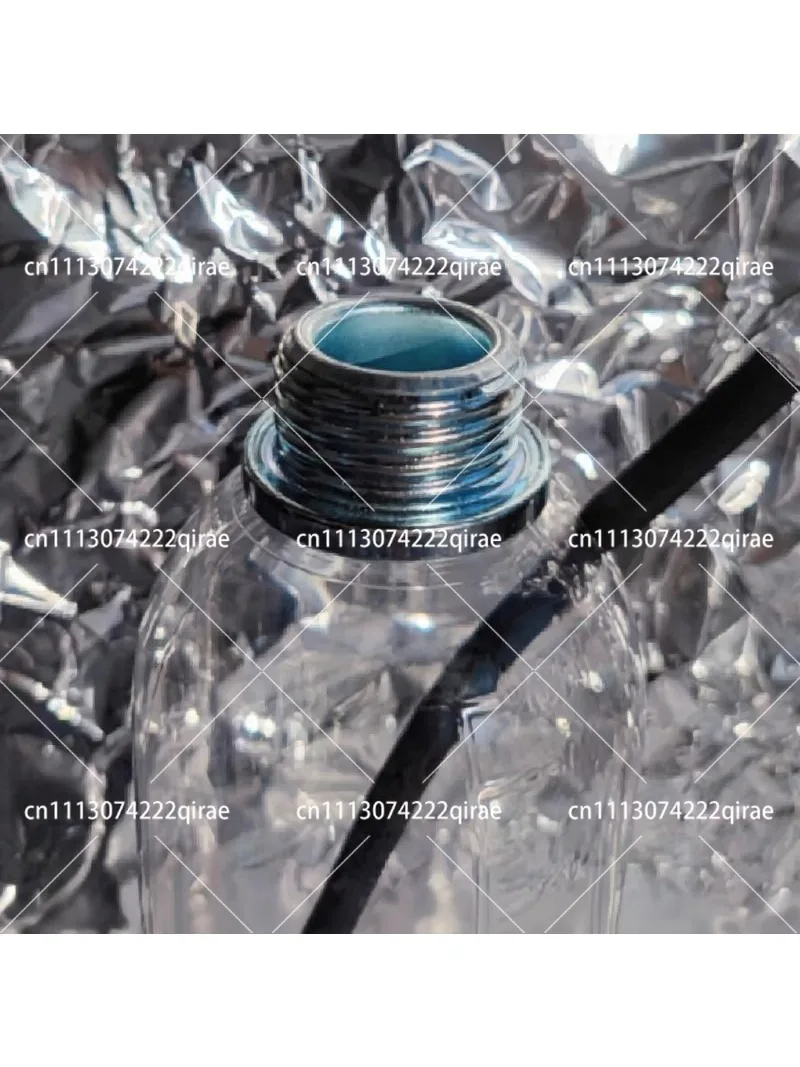 Transparent 1L Negative Pressure Bottle Breath Control Breath Accessories Metal Connector Gas Mask