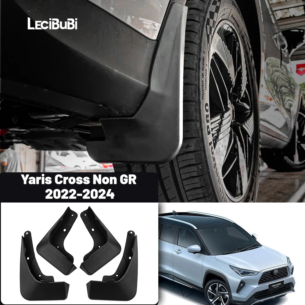 Für Toyota Yaris Cross Nicht GR 2022 2023 2024 4 stücke Schmutzfänger Vorne Hinten Schmutzfänger Spritzschutz Kotflügel Auto Kotflügel zubehör