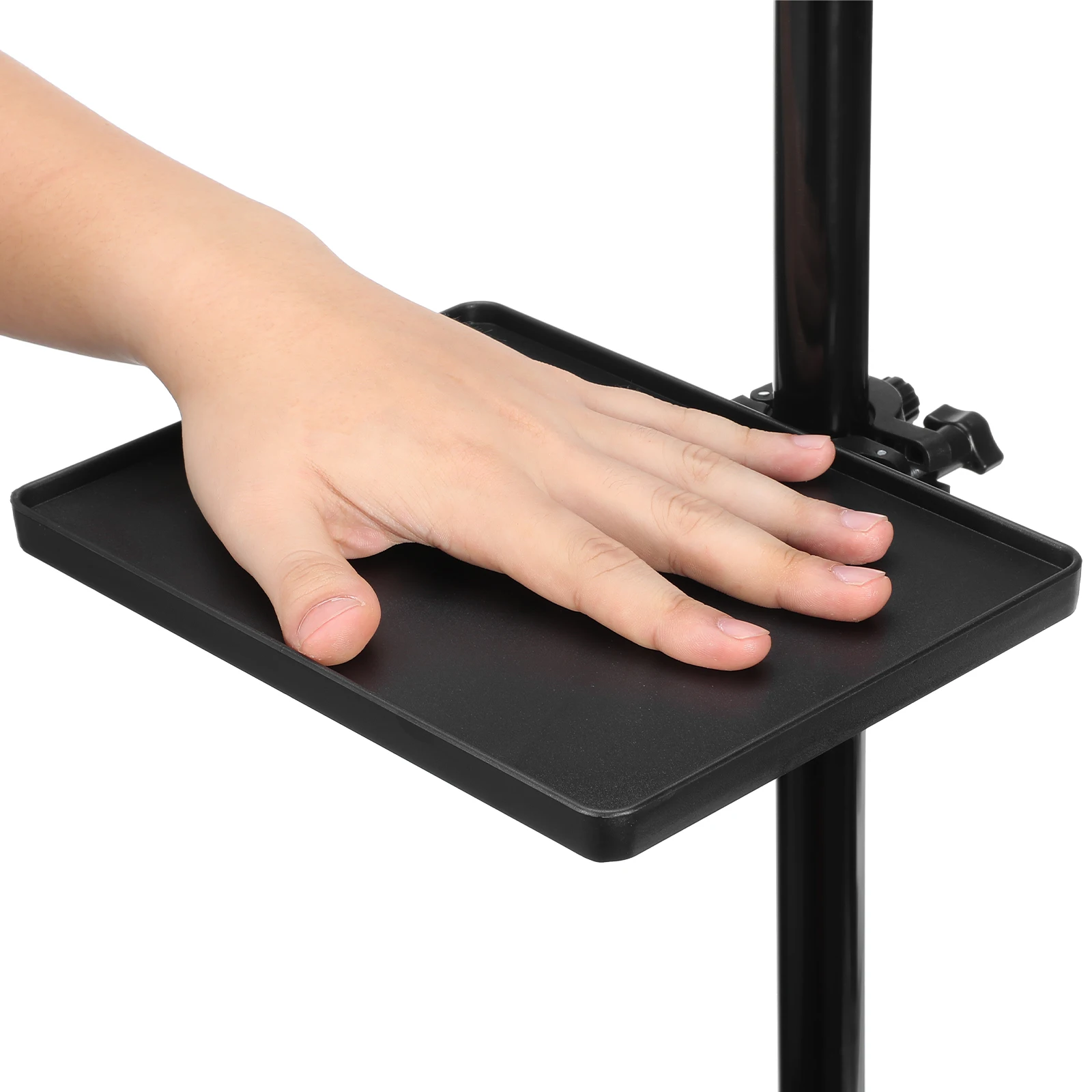

1Pcs Sturdy Microphone Stand Bracket Adjustable Tray for Live Broadcast Sound Card Sound Card Tray Microphone Rack Stand