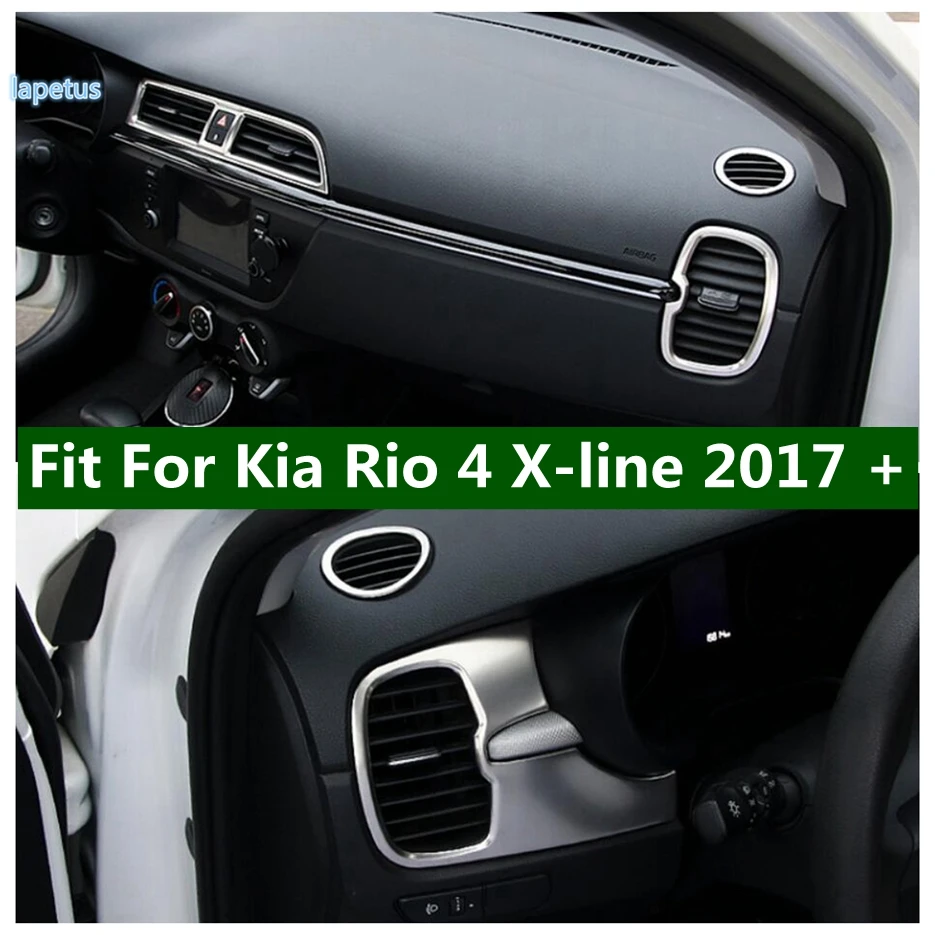 

Dashboard Air Conditioning AC Outlet Vent Water Cup Holder Cover Trim Fit For Kia Rio 4 X-line 2017 - 2020 Car Accessories