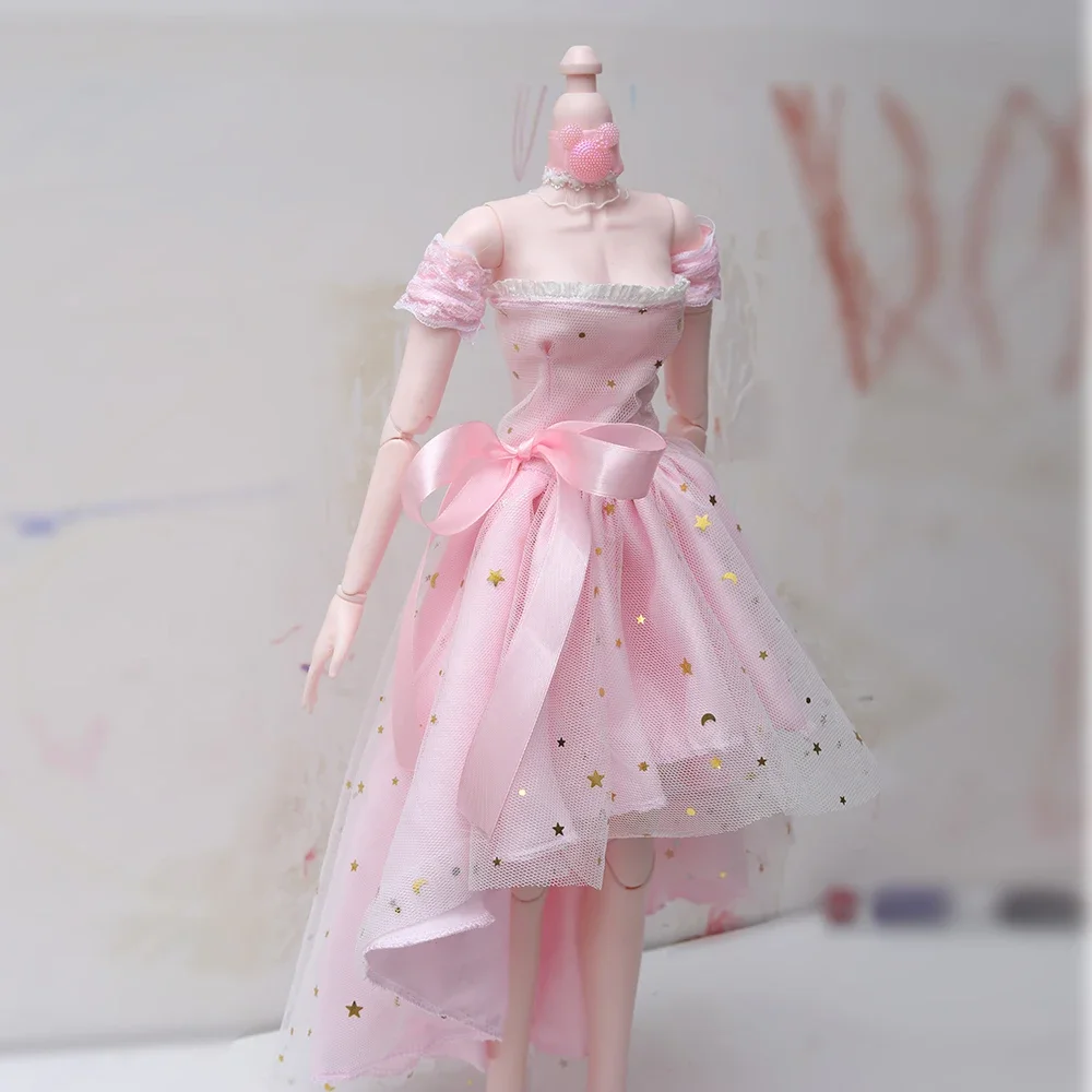 

pink dress 60cm toy dress clothes set for 1/3 23 inch BJD doll handmade Accessories
