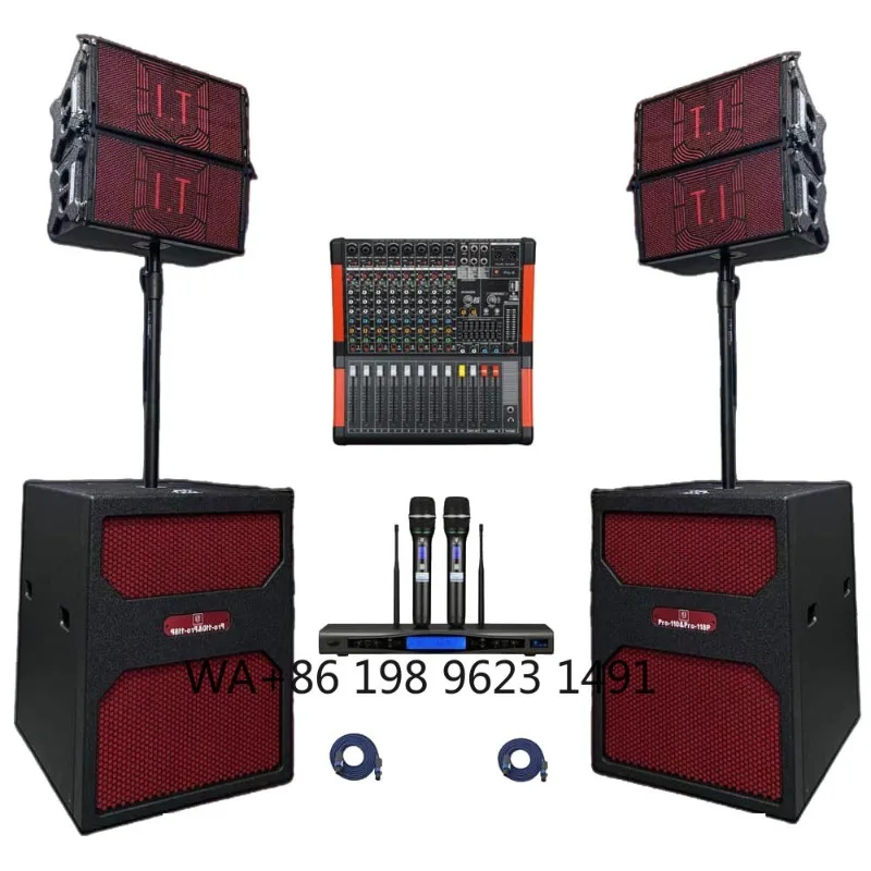 10 Inch Linear Array Speaker Set 18 Inch Subwoofer Professional Outdoor Stage Concert Live Audio Equipment