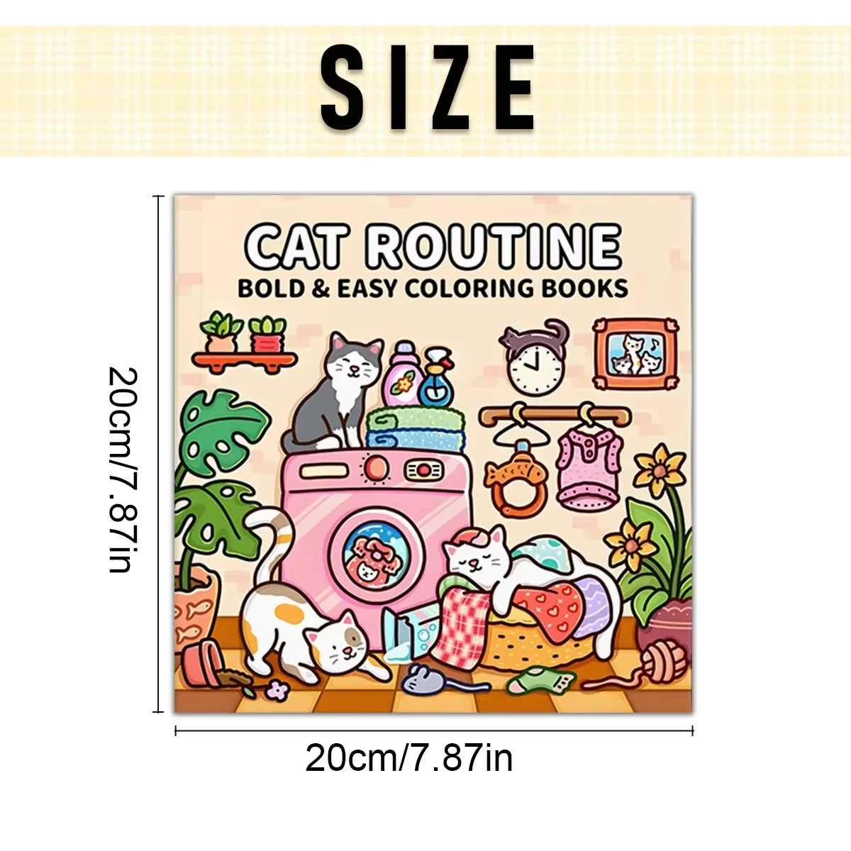 Adult Coloring Book Unique Cat-Themed Picture Book for Relaxation Upgraded Paper for Comfortable Coloring Perfect Gift Friend