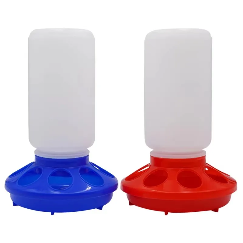 

1 Set Chicken Water Drinker Feeder 1L Capacity Poultry Feeder Bowls for Farm Birds Chick Hen Quail Feeding Food Bucket Dispenser