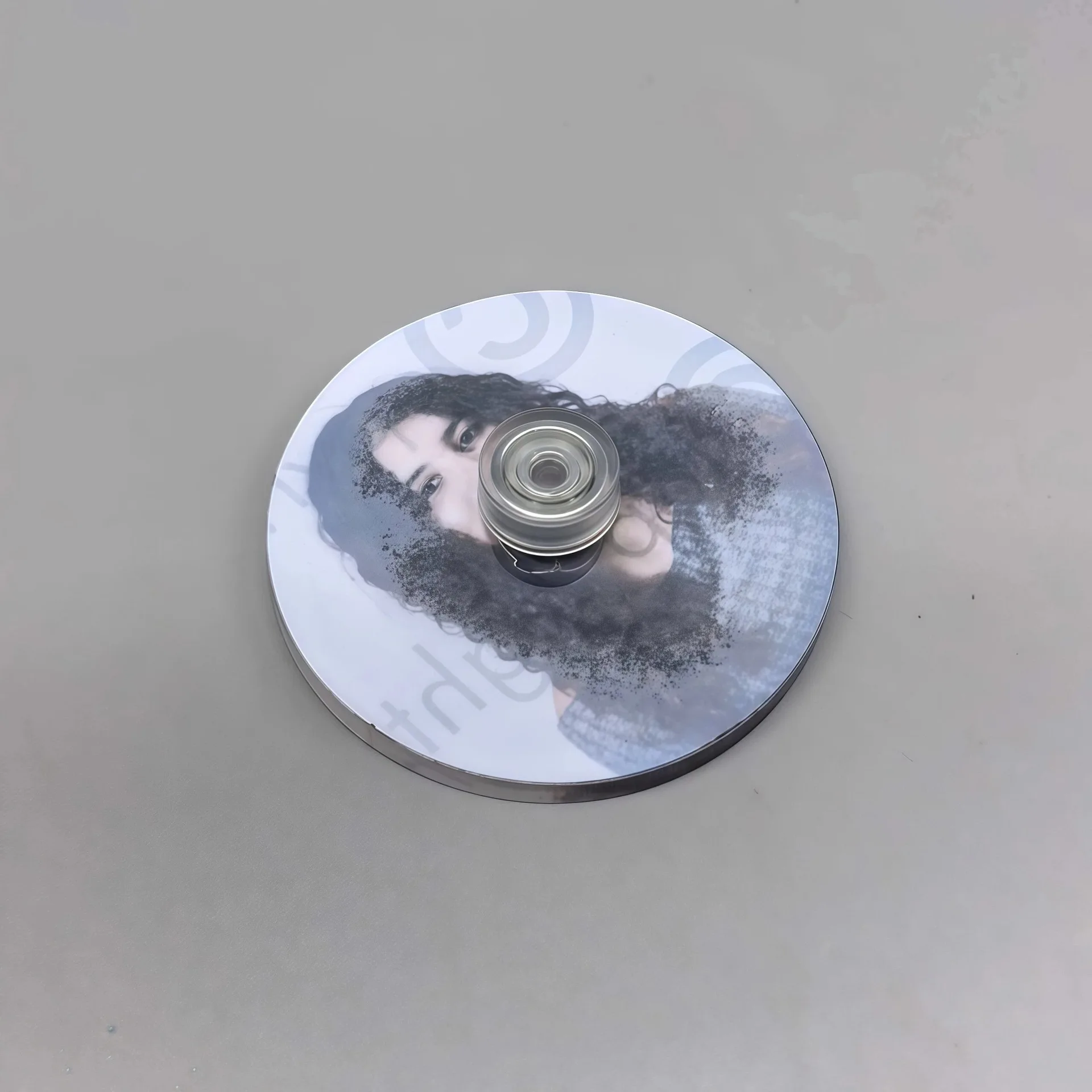20 Sets  50x50x4mm Sublimation Acrylic Spin Badge Blanks As Stress Relief Toy For School/Office Use Diy Crafts
