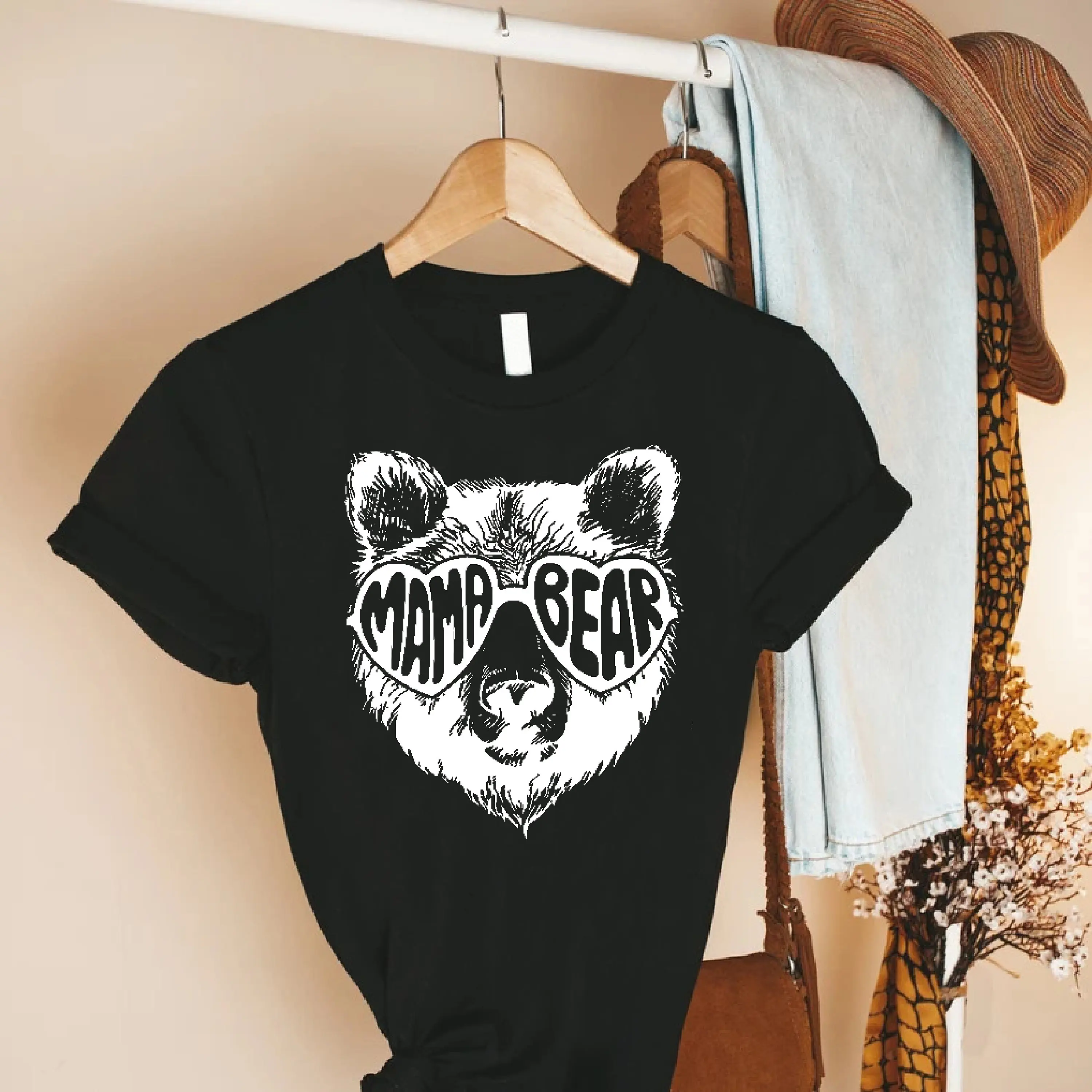 Mama Bear T Shirt Cute Momma New Mom Mothers Day Mother's For