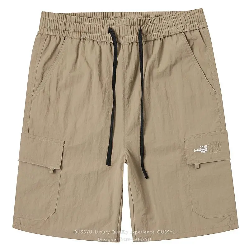 Men's Casual Shorts Summer Loose Fit Ice Silk Quick Dry Breathable Cargo Shorts for Men Outdoor Sport Beach Wear Comfortable - view 6
