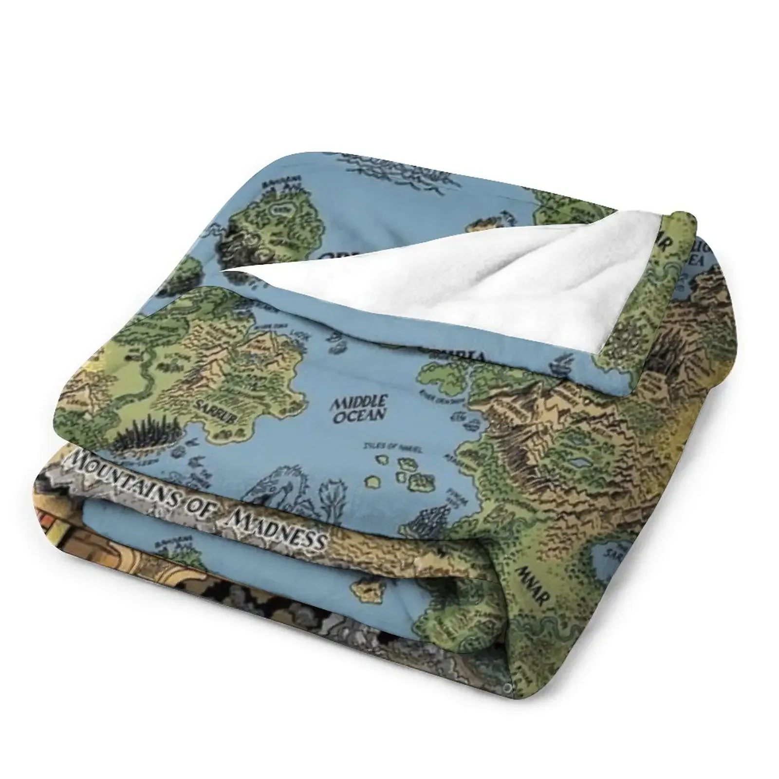 HP Lovecraft Dreamland Map Throw Blanket Sofas sofa