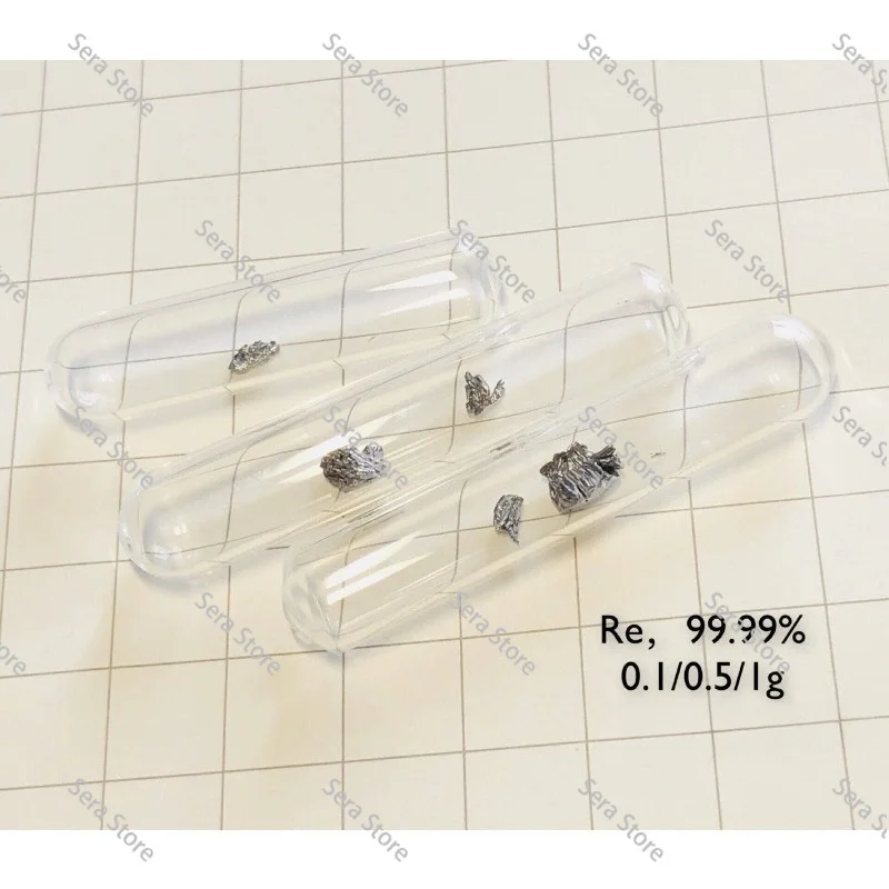 0.1g 0.5g 1g High Purity Rhenium Filament Melting Crystal Pure Re Metal