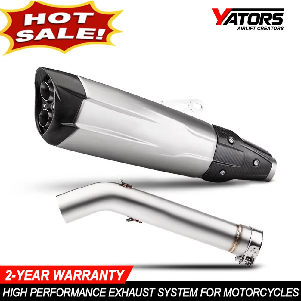 Motorcycle Exhaust Middles Pipe Motorbike Slip-On Link Pipe Connect Tube For F750GS F850GS F850GS ADV 2018-2023