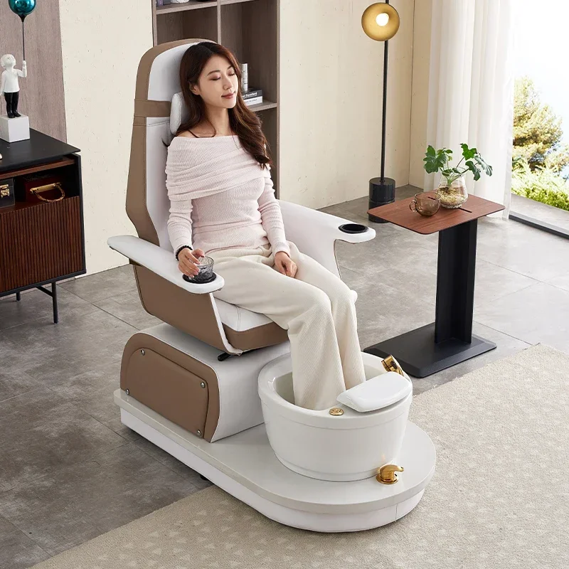 Sofa für Nagelstudio, Fußbad, elektrischer Fußmassagestuhl, exklusive Massage, Schönheitssalon, Wimpern und Füße