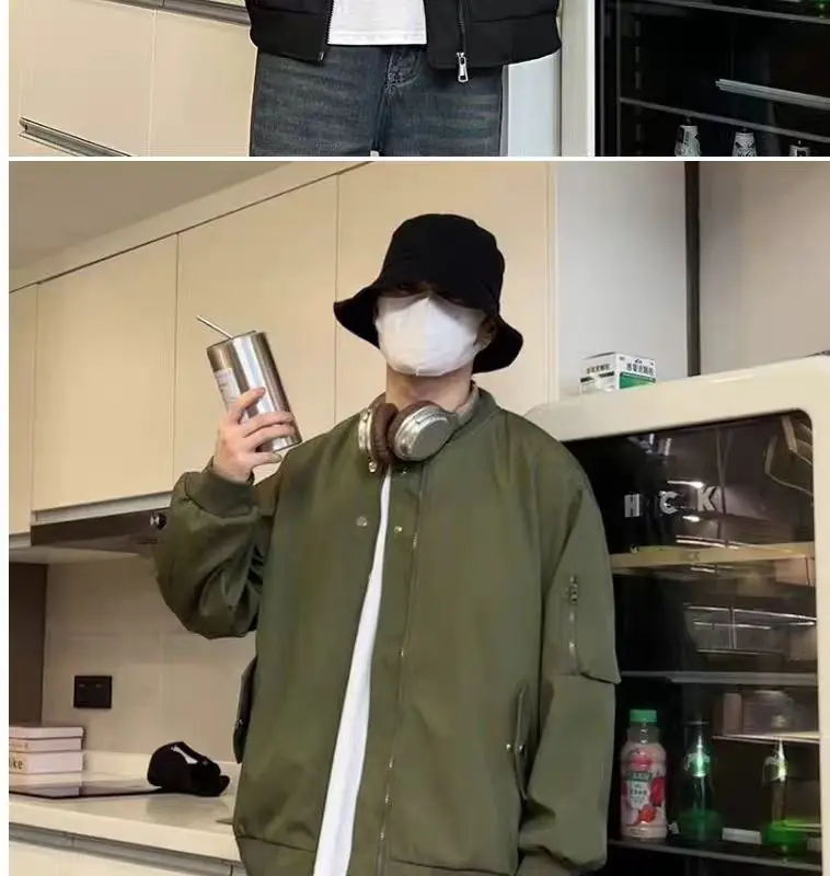 

Autumn Men's Winter Coats Mens Jackets Man Male Clothes Baseball Uniform New in Jackets Men's Casual Coat Anorak Clothing Trench