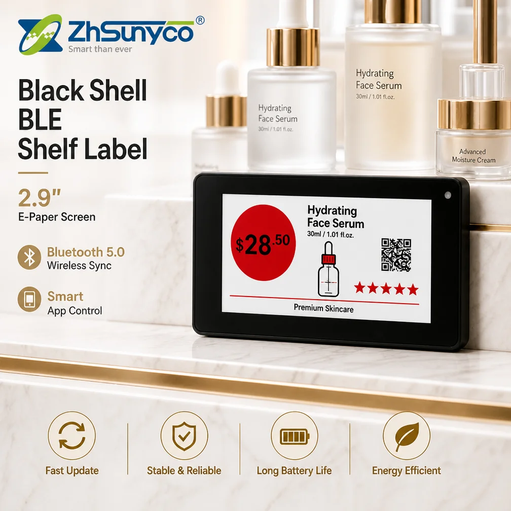 29インチble電子デジタル価格表示タグ、3色e-inkディスプレイ、小売店向け電子棚札