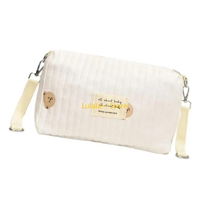 Y4QA Large Capacity Mom Bag Diaper Storage Bag for Women Embroidery Pattern Bag