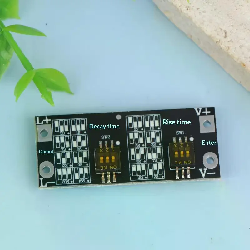 12V/24V DC Soft-Start LED Dimmer Module - Fade On/Off Controller for Cabinet & Display Lights, Eye Protection