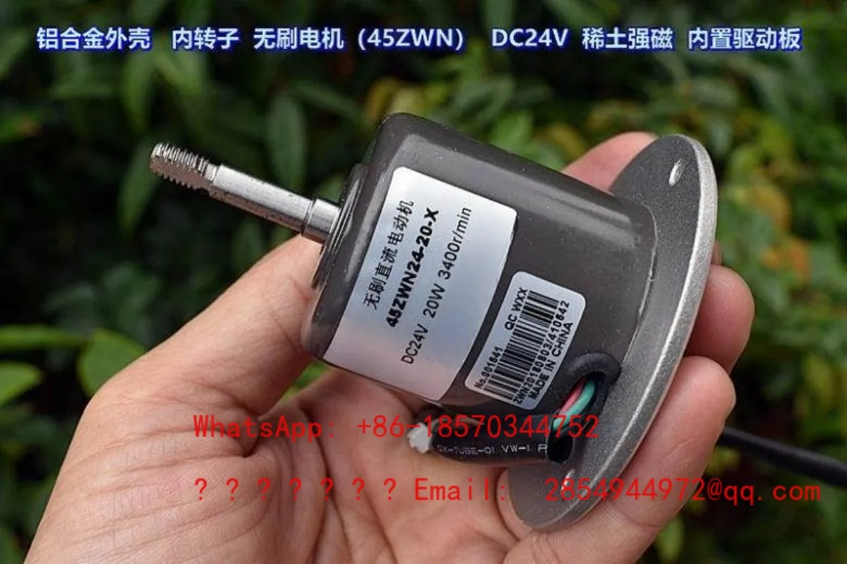 Double Ball Bearing, Inner Rotor, Brushless Motor (45ZWN) DC24V Built-in Drive Board