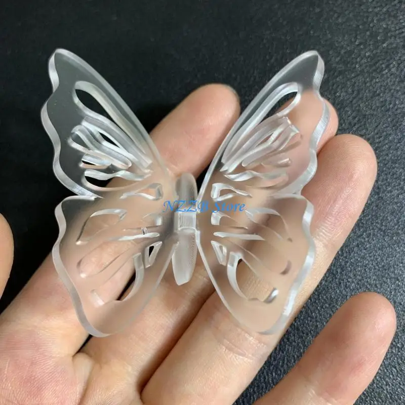 T21F Diy Kristall Dreidimensionale Große Schmetterling Ornamente Anhänger Silikon Form