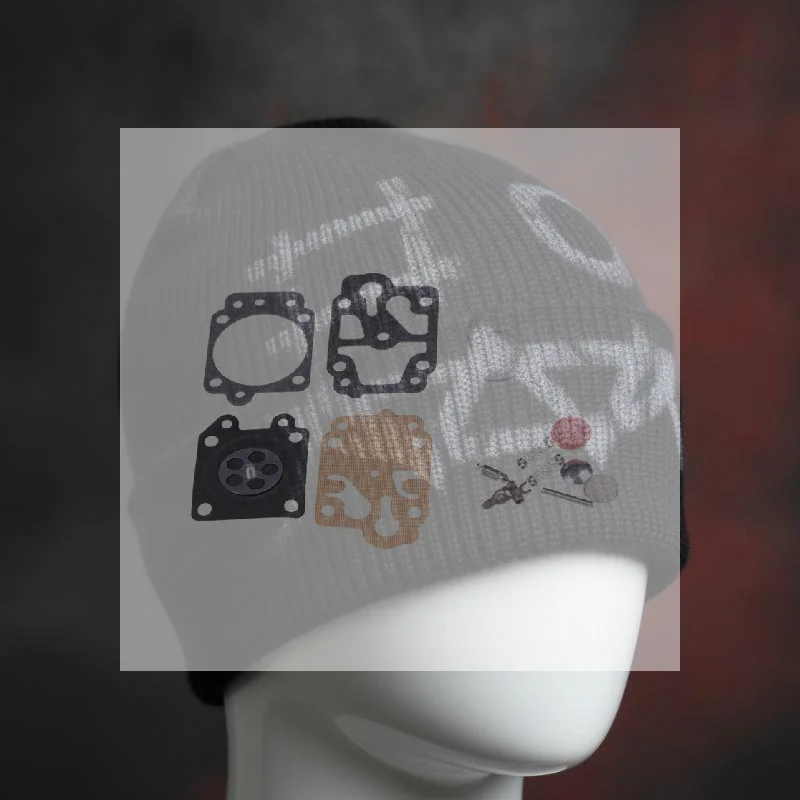 Funny Graffiti Jacquard Knit Beanie Sweat Absorbent Unisex Hip Hop Skull Cap for Winter Jogging Fitness Workout
