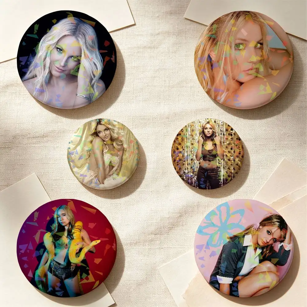 B-Britney Spears Singer Backpack Pin Hat Pin Jacket Accessory Bag Decor Clothing Ornament Fashion Accessory