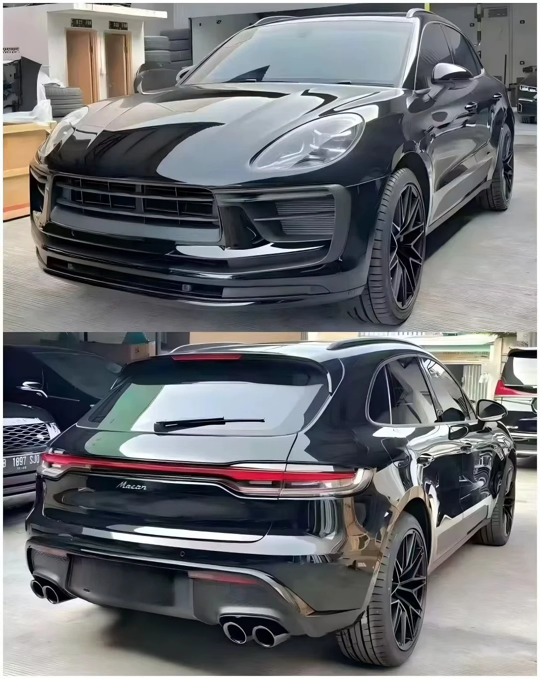 Upgrade 2023 Version MACAN Front Rear Body Kit Suitable Models 2014-2021 Lossless Easy Installation 1-Year Warranty