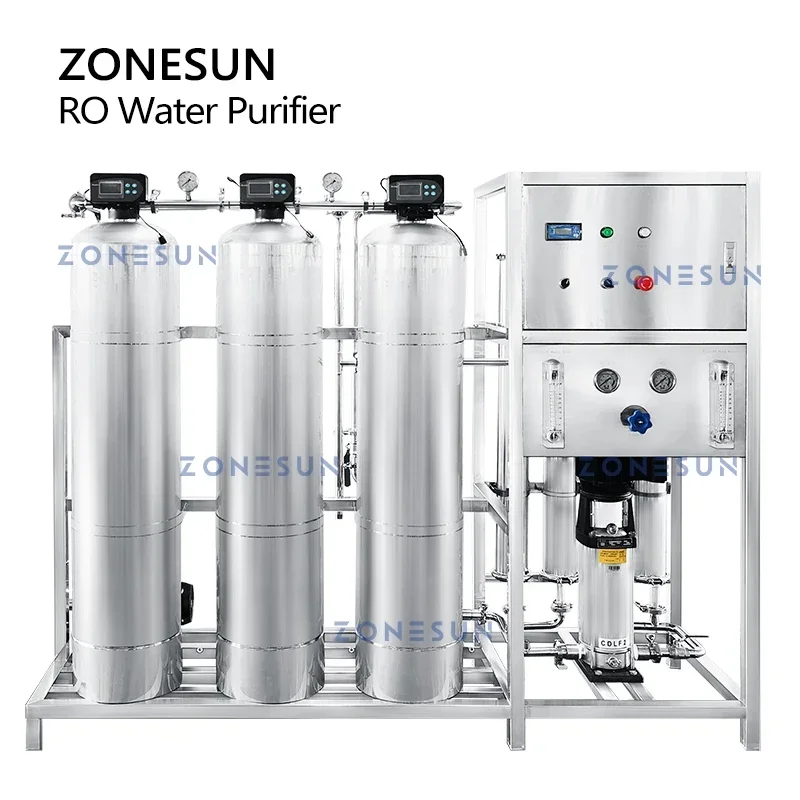 ZONESUN-purificador de agua potable, sistema de ósmosis inversa, filtración de filtro, purificación RO, máquina de tratamiento de agua, ZS-WP500L