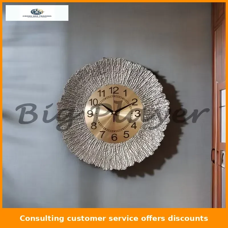 Luxury Wall Clock Unique Aesthetic Wall Clocks Modern Elegant Noiseless Clock Living Room Watches Home Decoration Accessories