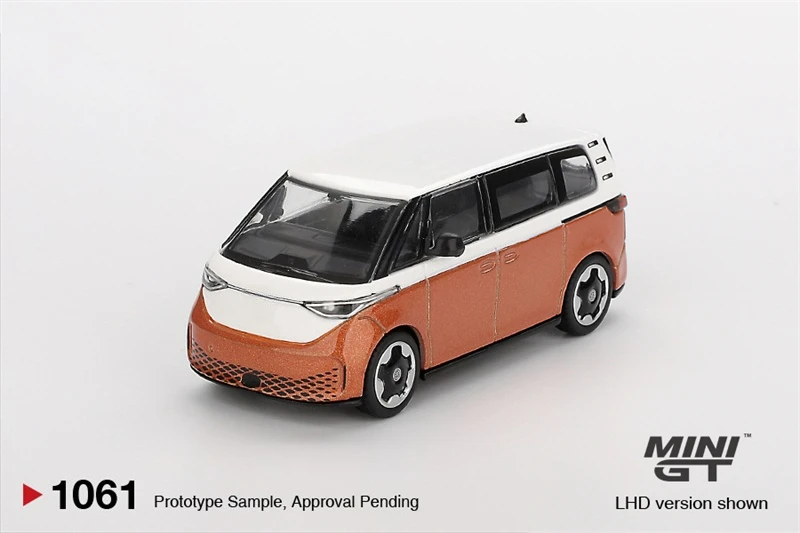 MINI GT 1:64 RX-7 VeilSide Fortune Grey / ID.Buzz Candy White Energetic Orange Alloy Vehicle Automodell