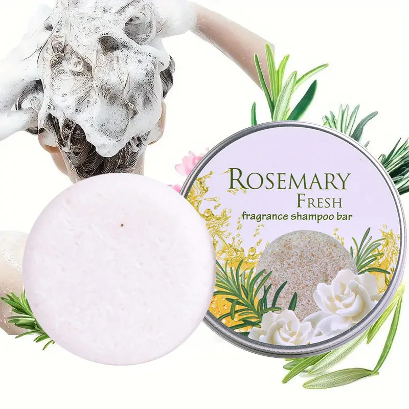 Natural Essential Oil Shampoo Bar with Nasturtium Rosemary for Oily Hair Control Anti Hair Loss