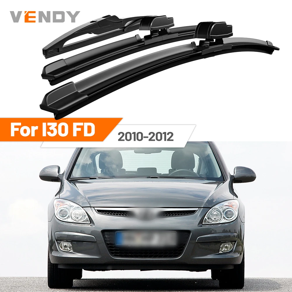 

For Hyundai I30 FD 2010-2012 2011 Front & Rear Windshield Wiper Blades Windscreen Wipers Set Accessories