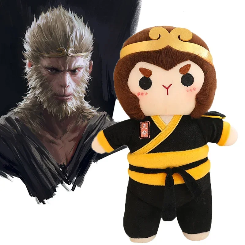 

Мультфильм Черный Миф Wukong Плюшевые Игрушки Игра Блуны TD Мягкие Куклы Обезьяна Плюшевая Фигурка Kawaii Peluche Подушка Рождественские Подарки