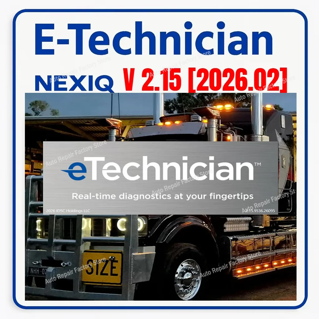 2026.02 NEXIQ eTechnician 2.15 Exploration Support for Newer Truck Engines &Modules Detroit Diesel engines PACCAR MX EPA17 EPA21
