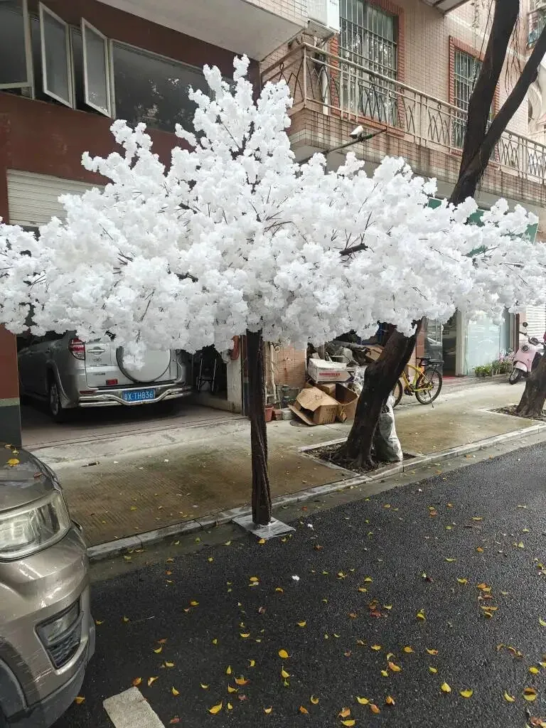 

3.6m white artificial cherry tree is suitable for home, wedding, party, hotel, shopping mall, garden, etc.