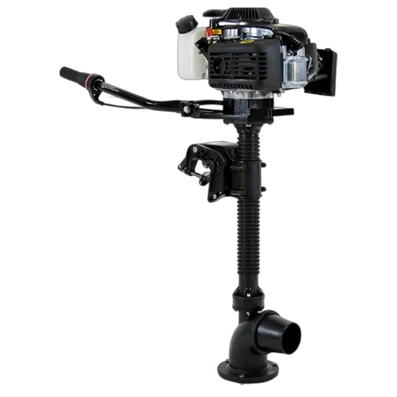 4-Stroke 4.0HP Jet Pump Outboard Motor 381/508mm Shaft Weedless Design for Inflatable Boat Shallow Water Operation