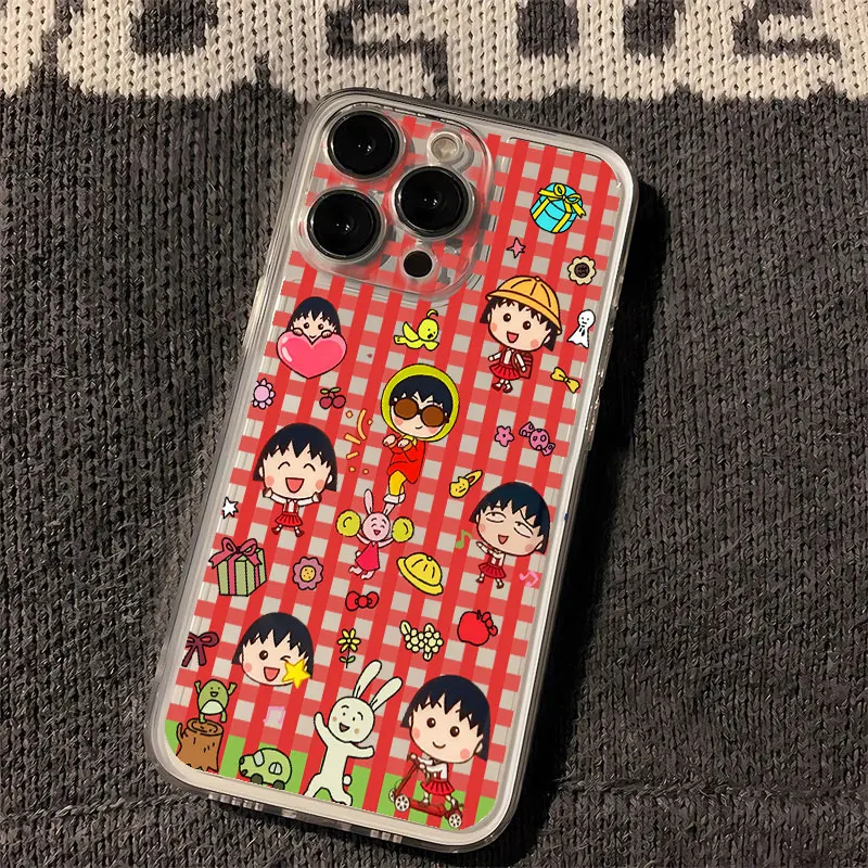 Funny Chibis Maruko-chans Phone Case For OPPO Realme C67 C65 C63 C55 C53 C35 C30 C11 12 11 10 9 8 7 6 5 Pro Plus 4G 5G Cover