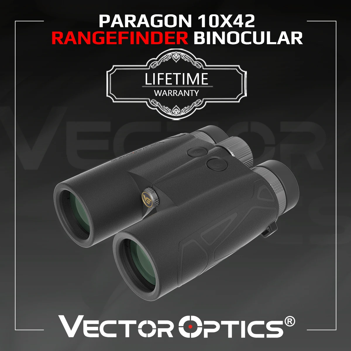 

Бинокль с дальномером Vector Optics Paragon 10x42, измеряет расстояния от 6 до 2500 ярдов, для охоты и активного отдыха