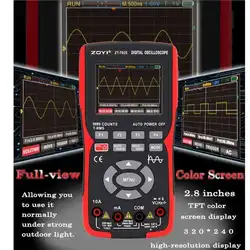 ZT-702S  ZT-703S Oscilloscope Multimeter with  Display,25000/9999 Counts,signal generator electrician High Voltage