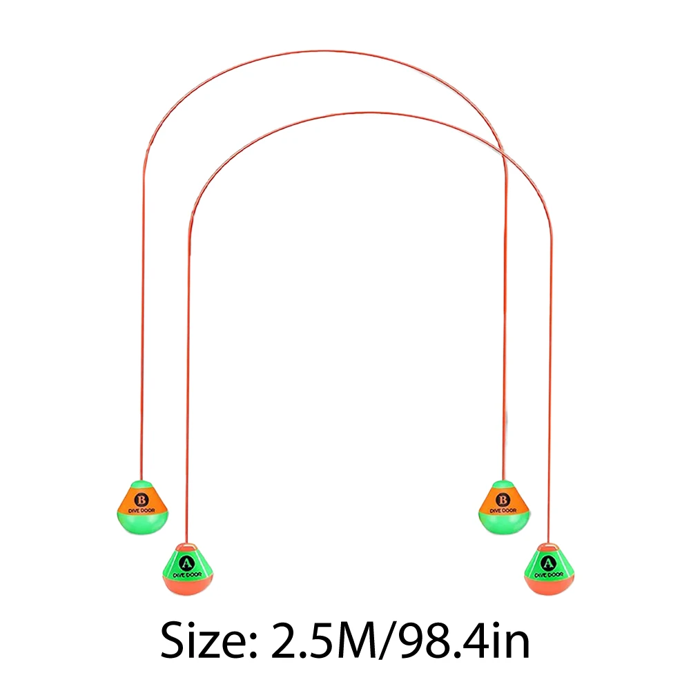 2pcs Through Door Diving Ring Body Exercise Swim Through Door Toys  PVC Dive Door Toys Best Gift for Boys Girls