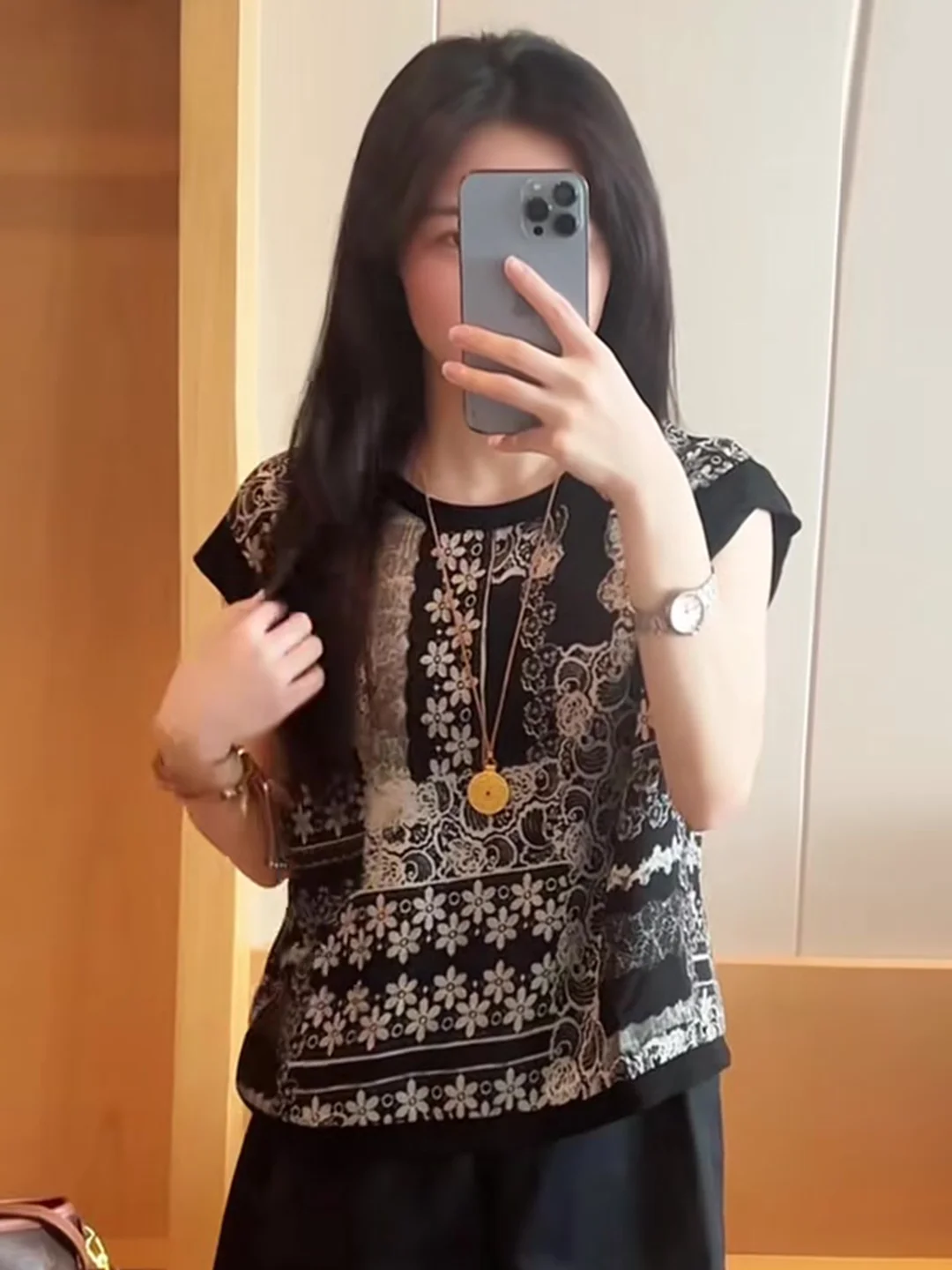 

Ретро контрастного цвета, круглый топ с принтом Ne Svel, женская летняя модная свободная тонкая футболка в Корейском стиле, поездка на работу и ветер