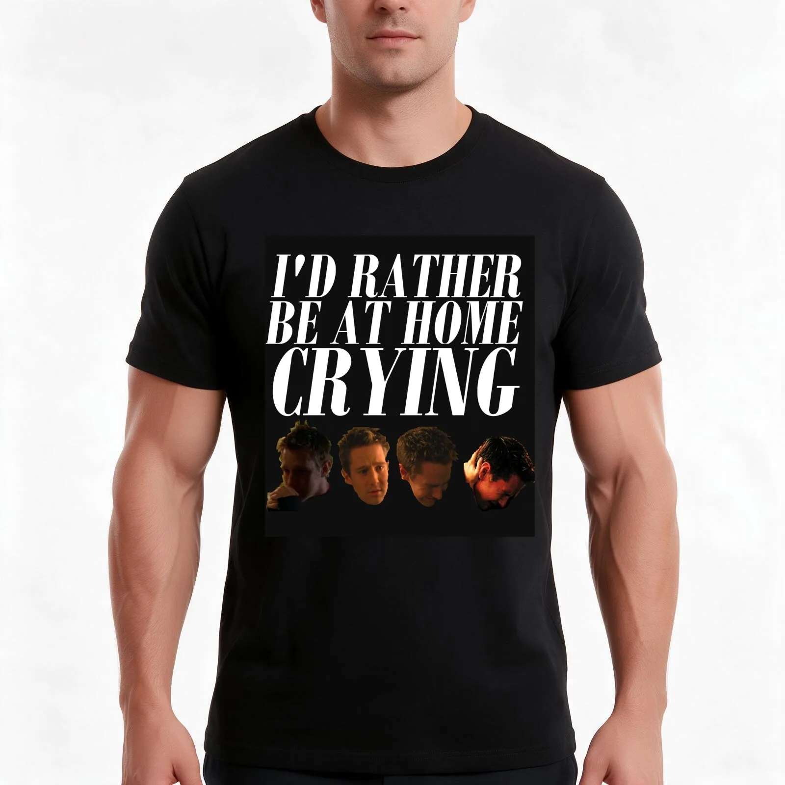 Logan Echolls Crying T-Shirt Summer Casual Cotton Tee Oversized Streetwear Tops Vintage Graphic Print Loose Fit Short Sleeve