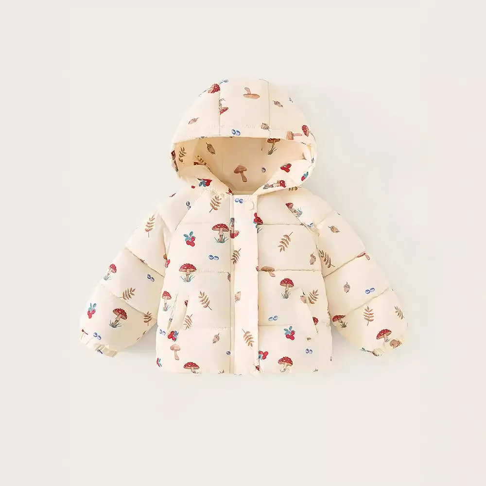2024 New Boys and Girls Cotton Coat Fashion Children Plush Thick Cotton Jacket Winter Warm Hooded Coat for Children