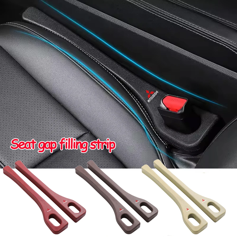 

2PC Mitsubishi Car Seat Gap Anti-leak Filler Strip Tool PU Leather Anti-Leak Strip For Lancer Asx Outlander Pajero L200 Ralliart