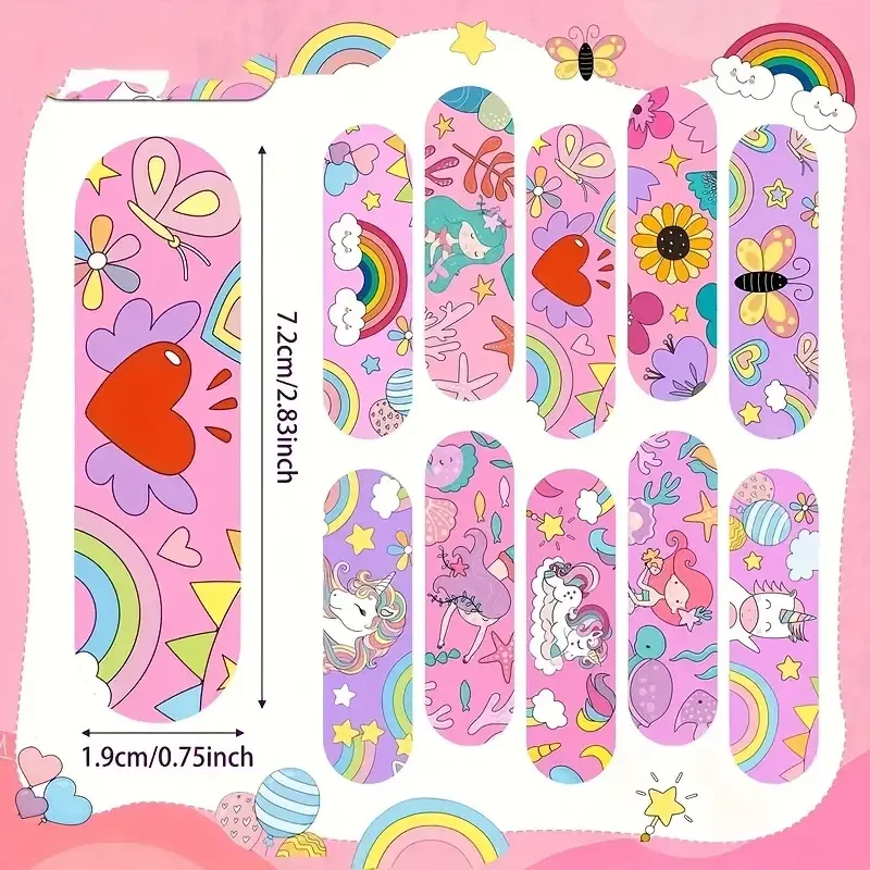 20PCS 50pcs/set Cartoon Kawaii Girls Horse Prints Band Aid Skin Dressing Tape Patch Strips Adhesive Bandages Plasters Woundplast