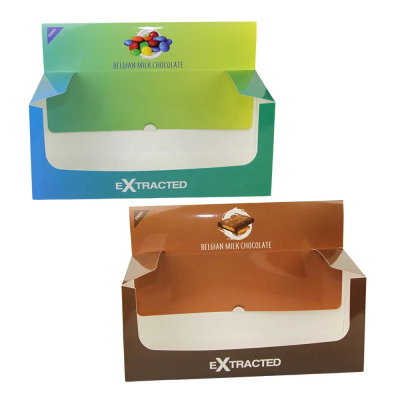 2025customized.Recycle Retail Edible Snacks Food Chocolate Cake Paper Display Box Custom Corrugated Carton Gummy Paper Box